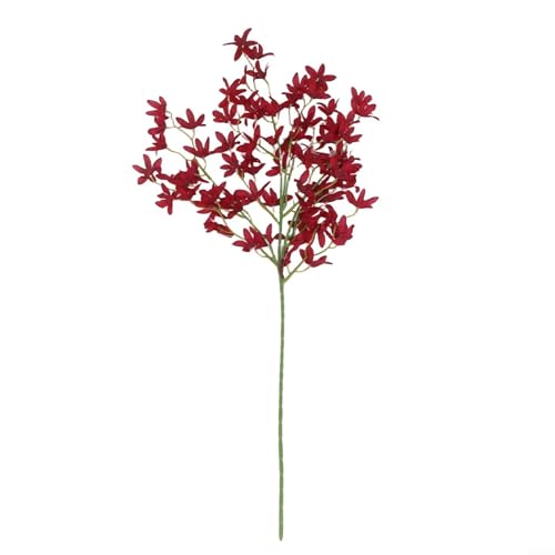 FABULETTA Artificial Flower Arrangement, Perfect for Weddings, Offices, and Living Rooms, (Burgundy) - color: Burgundy