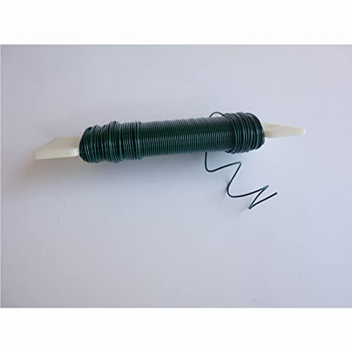 3 Rolls 22 Gauge Green Paddle Wire Flexible Floral Wire for Flower Arrangement, Wreath, Garland - color: Green