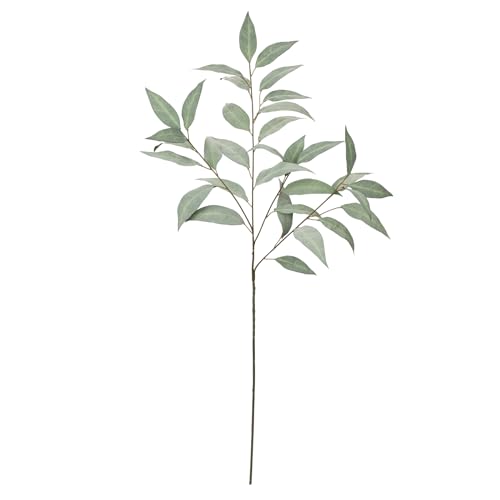 Briful Eucalyptus Stems 39.5 '' Tall, Artificial Branches for Vase Round Year Faux Greenery Stems Realistic Gray Eucalyptus Leaf Plant Sprays for Home Decor Indoor Party Wedding, Set of 3 - color: Gray Green#072