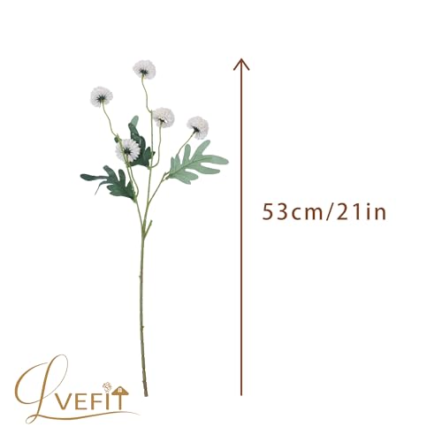LVEFIT 10 Pcs Nude Kiku Flower Fake Mums Long Stem Flowers,Faux Kiku Flower Bulk,Silk Flowers Mini Chrysanthemum Floral Arrangements,Artificial Flowers Chrysanth Mini Fake Flower - color: Nude