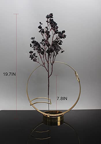 20pcs Babys Breath Artificial Flowers Gypsophila Bouquet Bulk Fake Spring Silk Small Flowers Real Touch Faux Floral for Home Kitchen Garden Wedding Christmas Halloween Party DIY Decor (Black) - color: Black, size: 20 Bundles