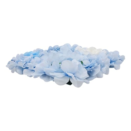 12 Pcs Flower Wall Backdrop,15"x15" 3D Floral Wall Panel,Artificial Silk Flower Wall Background for Wedding Celebrations,Festive Party Backdrops,Home Decor (Blue) - color: Blue