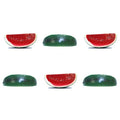 Vasefill 6-Pack Artificial Watermelon Slice Green Red Plastic Fruit Six Pieces Fake Rodaja de Sandia - color: Watermelon Slice