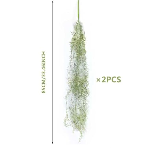 2 PCS Super-Large Fake Moss for Succulents 33 inches Long DIY Decorative Center Ornaments Display