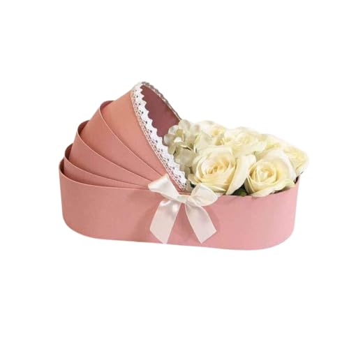 UNIKPACKAGING Premium Quality European Style Gender Reveal Gift Basket Its a Boy/Girl Floral Box for Luxury Style Flower Arrangements (Pink) - color: Pink