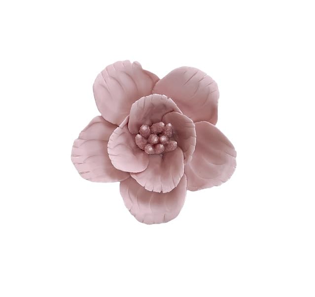 Ceramic Flower Wall Art, Artificial Flower Wall Sculpture，Handcrafted 3D Hanging Porcelain Flowers ,3D Wall Hanging Decor ,Porcelain Flower Wall Décor for Home，Hallway，Kitchen，Office (Pink,Cherry Blossoms, 2.76") - color: Pink,Cherry Blossoms, size: 2.76"