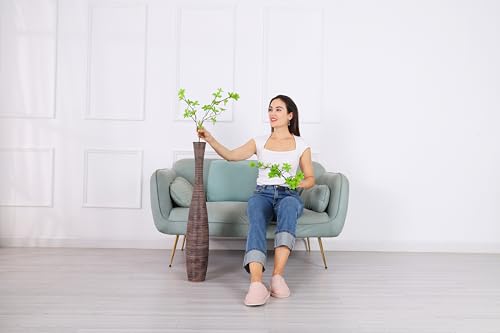 Leewadee Decorative Tall Floor Vase for Living Room Decor, 34 inches, Brown, Resin - color: Brown, size: 34 inches