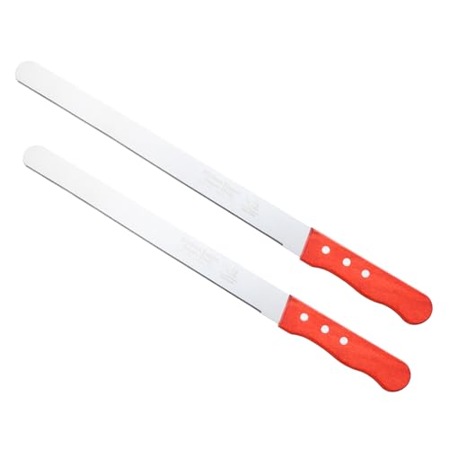 PATIKIL Floral Foam Knife, 2 Pcs 42.5 x 3.1CM, 48 x 3.1CM Florist Professional Cutting Knife for Flower Foam Block Cake, Wooden Handle - size: 42.5 x 3.1CM, 48 x 3.1CM