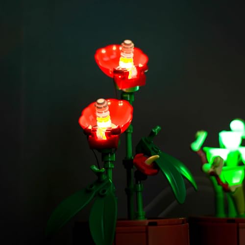 LED Light Kit for Lego 10329 Tiny Plants Creative Building Set, Decoration Lights for Carnivorous, Tropical and Arid Flora, Build and Display Cactus Décor,(Lights Only, No Lego Models) - color: Tiny Plants 10329, size: Standard Version