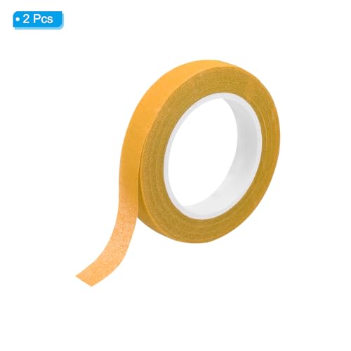 PATIKIL Floral Tape 1/2" x 30 Yard / 12mm x 30m, 2 Pack Flower Wrap Adhesive Tape for Bouquet Stem Wrapping, Orange - color: Orange
