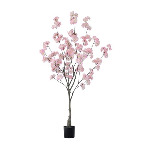 Nafresh Tall Artificial Cherry Blossom Tree, 4Ft(48'), Realistic Potted Silk Faux Tree, Indoor/Outdoor for Home, Office, Living Room, Bedroom, Porch - size: 4ft