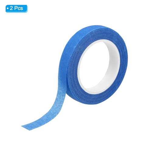 PATIKIL Floral Tape 1/2" x 30 Yard / 12mm x 27m, 2 Pack Flower Wrap Adhesive Tape for Bouquet Stem Wrapping, Blue - color: Blue