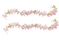 Pink Cherry Blossom Garland, 2‑Pack – 6FT Artificial Silk Flower Vines for Wedding, Party, Arch, Wall & Living Room Décor, Indoor/Outdoor - size: 6FT-Pink