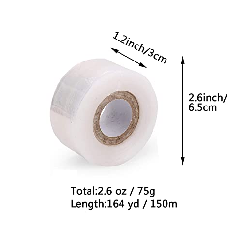 Grafting Tape Grafting Film for Plants, 2 Pack Stretchable Garden Grafting Tape Plants Repair Budding Tapes for Floral Fruit Tree and Poly Budding Tape