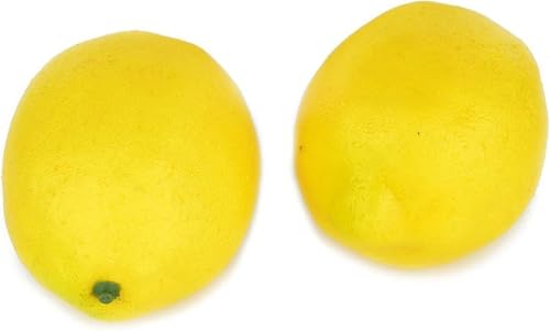 20Pcs Yellow Simulation Artificial Lemon Fake Fruit Disply Home Party Decor Artificial Fruit Trees for Home Decor Artificial Fruit Artificial Plants