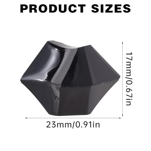150 Pcs Fake Ice,17 * 23mm,Black Acrylic Gems Vase Filler,Plastic Diamonds for Table Decoration DIY Craft Aquarium Display Party Centerpieces. - color: Black, size: 17MMx23MM