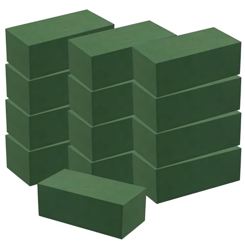 30 Pcs Floral Foam Blocks, 9.1 x 4.3 x 3.1 in Wet & Dry Floral Foam, Flower Mud Block Set for Fresh and Artificial Flower Arrangements, for Weddings, Birthdays