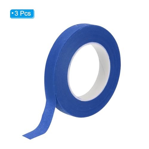PATIKIL Floral Tape 1/2" x 30 Yard, 3 Pack Flower Wrap Adhesive Tape for Bouquet Stem Wrapping, Lake Blue - color: Lake Blue