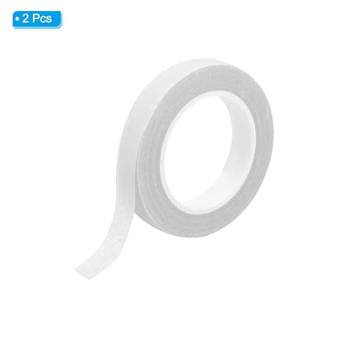 PATIKIL Floral Tape 1/2" x 30 Yard / 12mm x 30m, 2 Pack Flower Wrap Adhesive Tape for Bouquet Stem Wrapping, White - color: White