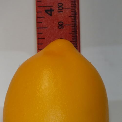 Vasefill Artificial Lemon Pack of 6 Yellow Citrus - Decorative Lemons Faux Fruit Fake - Six Pieces - color: Lemon