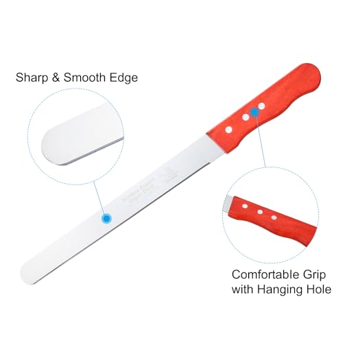 PATIKIL Floral Foam Knife, 2 Pcs 37.5 x 3.1CM Florist Professional Cutting Knife for Flower Foam Block Cake, Wooden Handle - size: 37.5 x 3.1CM