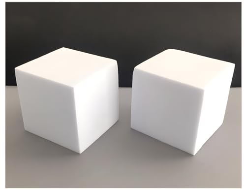Crafare 4x4x4inch Square Foam Blocks 6 Pack Polystyrene Foam Cubes for Craft Arts School Projects Sculptures Floral Arrangements Modeling and Centerpieces - size: 4x4x4in 6pcs