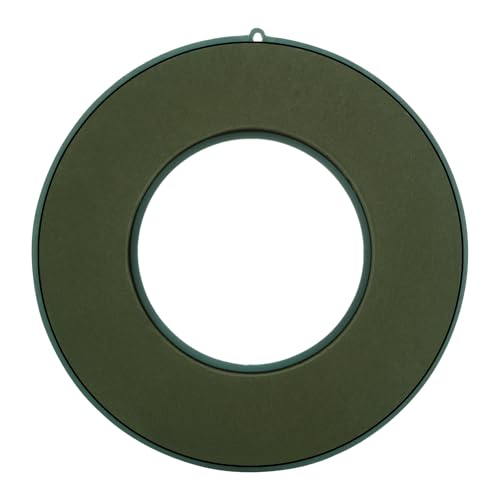 3Pcs Floral Foam Rings 10 Inch Round Floral Wet Foam Ring Foam Ring Flower Arrangement Kit for Florist Wedding Foam Decoration, Green