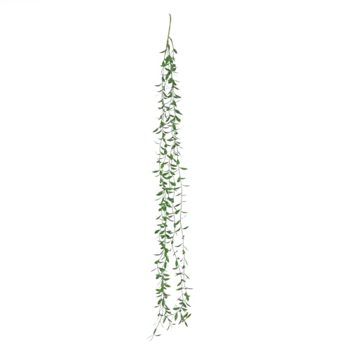 Efavormart 10 Pack 3.5ft Artificial Weeping Willow Hanging Vines with Stems, Lifelike Faux Trailing Greenery for Wedding Backdrop Wall Decor, Arch Staging and Home Patio Accents - color: Type11