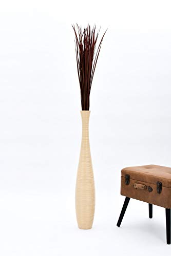 Leewadee Tall Vase Filler, Natural Grass Stems – 2 Bunches of Colored Branches for Vases, Carefully Dried Twigs for Home and Bar Decoration, 45 inches, Bordeaux - color: Bordeaux, style: Dried Grass