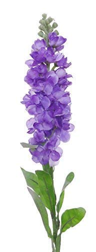 Set of 6 Stems 32" Artificial Antirrhinum Snapdragon Silk Flowers (Light Purple) - color: Light Purple