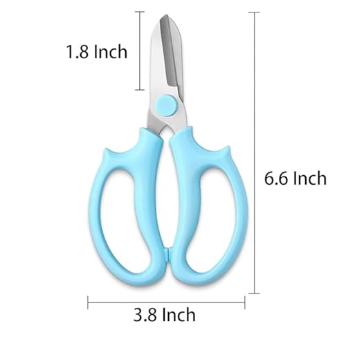 Floral Tool Kit, Rose Thorn Stripper Tool Garden Pruning Shears Scissors Kit, Glove for Floral Making Supplies,Use for Florist Supplies (Blue) - color: Blue