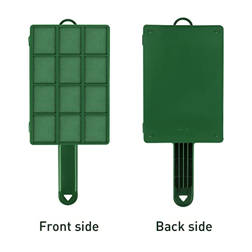Hahood 2 Pieces Floral Foam Cage with Floral Foam Flower Arrangement Rectangle Flower Foams Cage Holder with Handle for Fresh Flowers, Home Party Decoration, 11.8 x 4.9 x 3.1 Inches