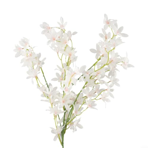 FABULETTA Artificial Flower Arrangement, Perfect for Weddings, Offices, and Living Rooms, (White) - color: White