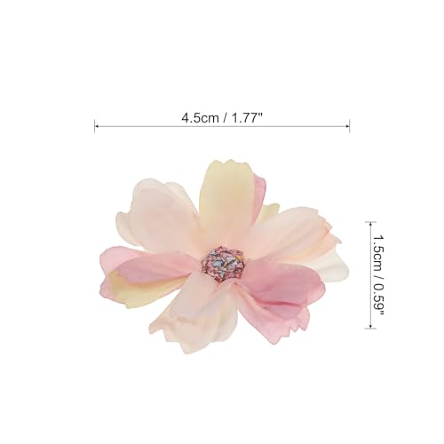 PATIKIL Fake Flower Heads for Crafts, 30 Pcs Faux Flower Bulk Mini Artificial Silk Flowers Embellishments Cherry Blossom for Wreath Wedding Party Decoration, Light Pink - color: Light Pink