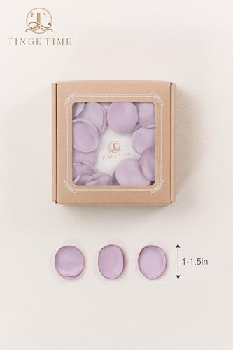 TINGE TIME 200pcs Silk Rose Petals Lavender Flower Petals for Wedding, Flower Girl Basket, Aisle Runner, Romantic Dinner Centerpieces, Proposal, Party Confetti - color: Lavender