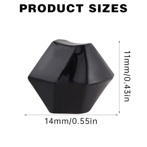 500 Pcs Fake Ice,11 * 14mm,Black Acrylic Gems Vase Filler,Plastic Diamonds for Table Decoration DIY Craft Aquarium Display Party Centerpieces. - color: Black, size: 11MMx14MM