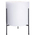 D'vine Dev Modern White Plants Pot Cylinder Planter with Heavy Duty Stand, XX-Large 16 Inch Pot, 22.8 Inch with Stand Height, 96-T-A-5 - color: White, size: XX-Large 16 Inch