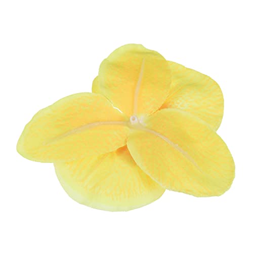 PATIKIL 3.9" Artificial Orchid Flower Heads, 20 Pack Silk Phalaenopsis Fake Butterfly Orchid Heads for Wedding Floral Bouquet Decor DIY Craft Making, Yellow - color: Yellow, size: 3.9"