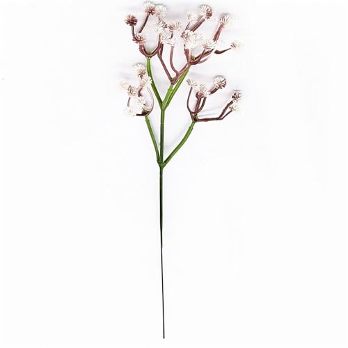 10 Pcs Faux Haworthia Minima Bouquet - Minimalist Fresh Style Plastic Artificial Flowers, Home Office Wedding Party Decor, Garden Tabletop Ornament Small Presents(Brown)