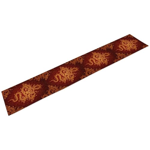 Golden Dragon Table Runner, Asian Tradition Elements Chinese Dragon Happy New Year Printed Table Runner for Kitchen Dining Party Holiday Wedding 13x36in - color: Aisa-6, size: 13x36in