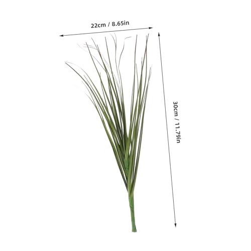 12Pcs Artificial Grass, 11.79in Fake Grass Artificial Shrub Plants, Tall Plants Greenery Stems Weed for Room Indoor Home, Patio, Vase, Restaurant Decoration