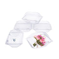 Royal Imports Clear Plastic Flower Box for Corsage, Boutonniere, Rose, Orchid Prom Wedding Craft Container 6x5x4-10 Pack