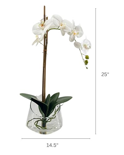 Eternally Hopeful - Faux Floral Arrangement, Large-Size Premium Artificial Indoor Flower Display with Beautiful Blooms and Foliage - High Energy Natural Looking Floral - color: Eternally Hopeful