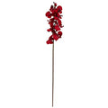 Nearly Natural 36” Christmas Phalaenopsis Orchid Flower (Set of 4) Artificial Plant, Red