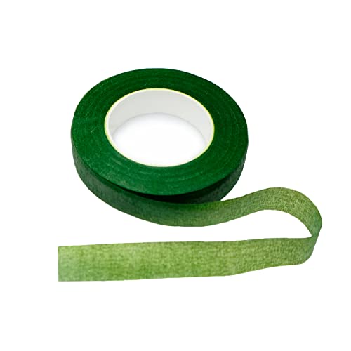 BEADNOVA Floral Tape 1/2inch Flower Tape Dark Green Floral Tape for Bouquets Floral Arranging Stem Wrap Craft (Dark Green, 30yards) - color: Dark Green