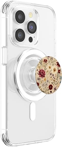 Mixed Flower Bouquet Floral Pattern Wildflowers PopSockets PopGrip for MagSafe - style: Magnetic PopGrip