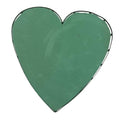 Healifty Large Heart Shaped Floral Foam Block with Suction Cup for Wedding Car Decoration DIY Flower Mud Plate for Floral Arranging Lightweight 15.74X14.96X1.18 Inch