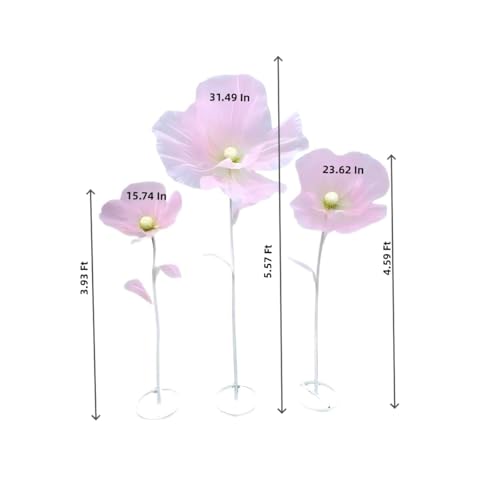 Giant Flower Decoration for Wedding Background, Party Decoration, Birthday Party, Photography Props, Shop Window Props, Banquet, Stage, Mall Display (Pink F) - color: Pink F
