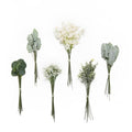 Ling's moment Artificial Greenery Stems Box Set, 98pcs with 6 Kinds of Faux Greenery Picks for DIY Bridal Bouquets Wedding Floral Arrangement Table Centerpieces, Sage Green & White - color: Grn-sage Green & White