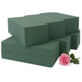 FLOFARE Pack of 6, Dry and Wet Floral Foam Blocks for Fresh and Artificial Flowers, Each (7.8” L x 3.5” W x 2.4” H), for Wedding, Birthdays, Home, Office, and Garden Decorations - size: Pack of 6